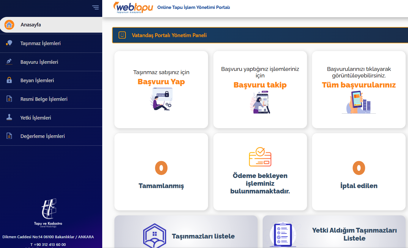 WebTapu Üzerinden Ofis/Danışman İlan Yetkilendirme 1 image 1 -
