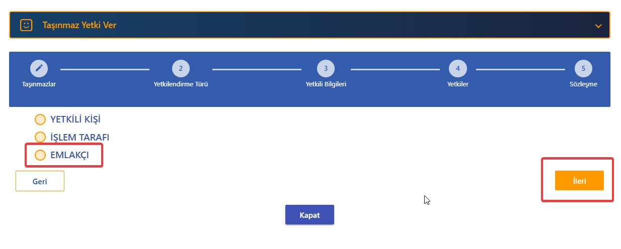 WebTapu Üzerinden Ofis/Danışman İlan Yetkilendirme 4 image 3 -