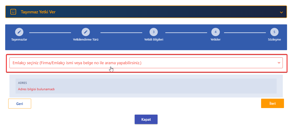 WebTapu Üzerinden Ofis/Danışman İlan Yetkilendirme 5 image 4 -